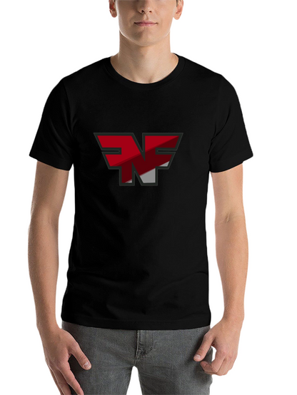 NF Logo Graphic T-Shirt - Black Cotton Blend