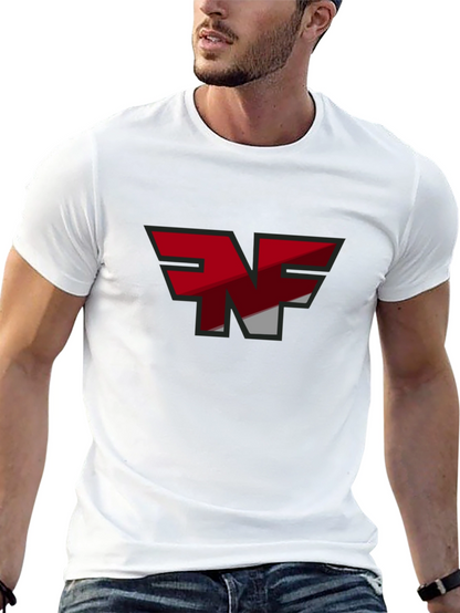 NF Logo Graphic T-Shirt - Black Cotton Blend