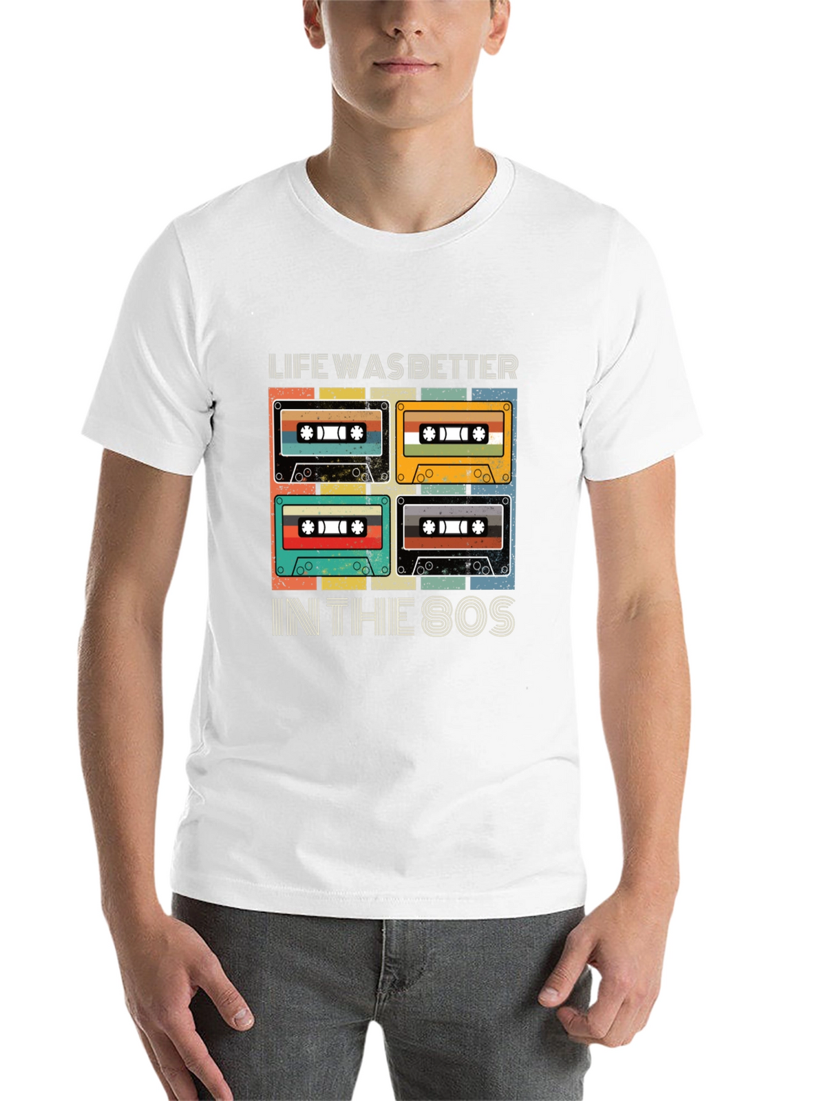 Retro 80s Cassette Tape Graphic T-Shirt