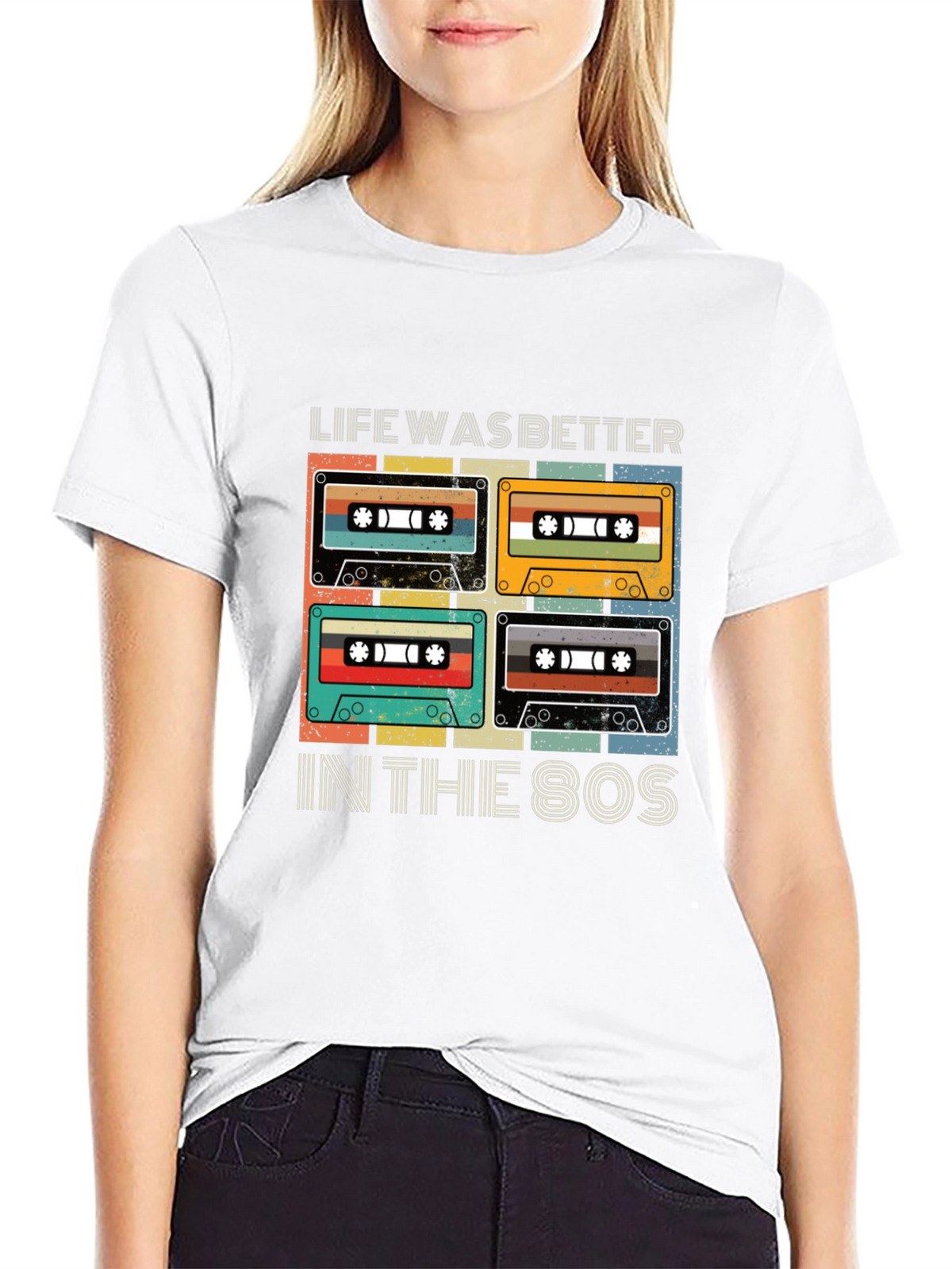 Retro 80s Cassette Tape Graphic T-Shirt