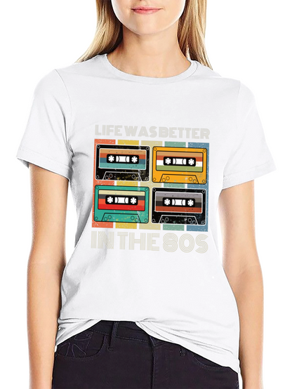 Retro 80s Cassette Tape Graphic T-Shirt
