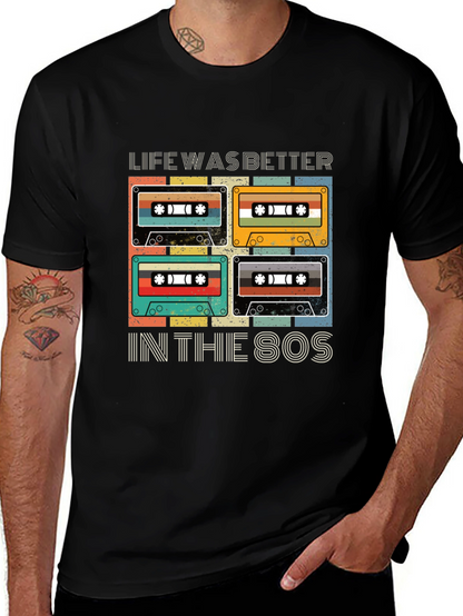 Retro 80s Cassette Tape Graphic T-Shirt