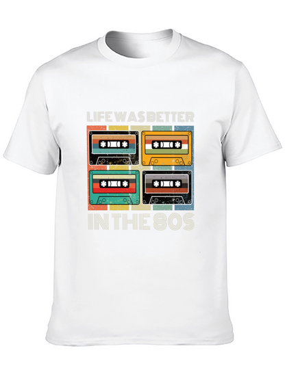 Retro 80s Cassette Tape Graphic T-Shirt