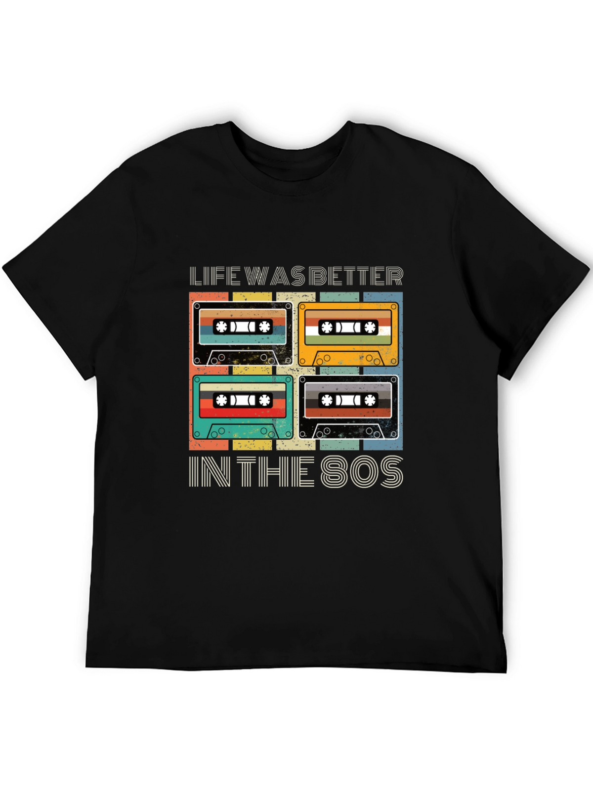 Retro 80s Cassette Tape Graphic T-Shirt
