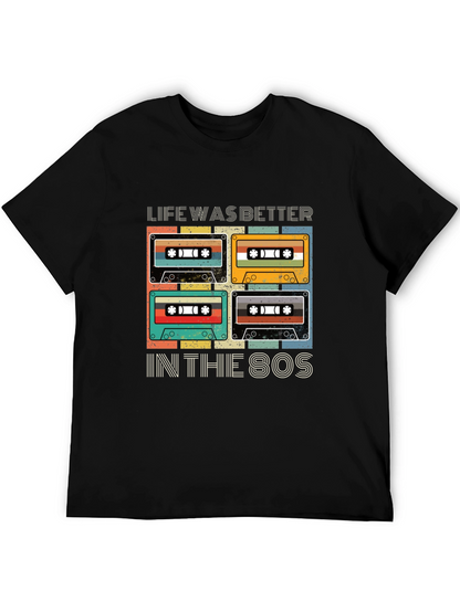 Retro 80s Cassette Tape Graphic T-Shirt