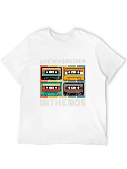 Retro 80s Cassette Tape Graphic T-Shirt