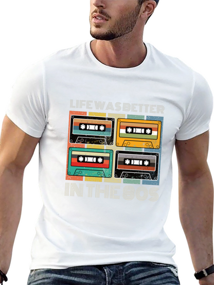 Retro 80s Cassette Tape Graphic T-Shirt