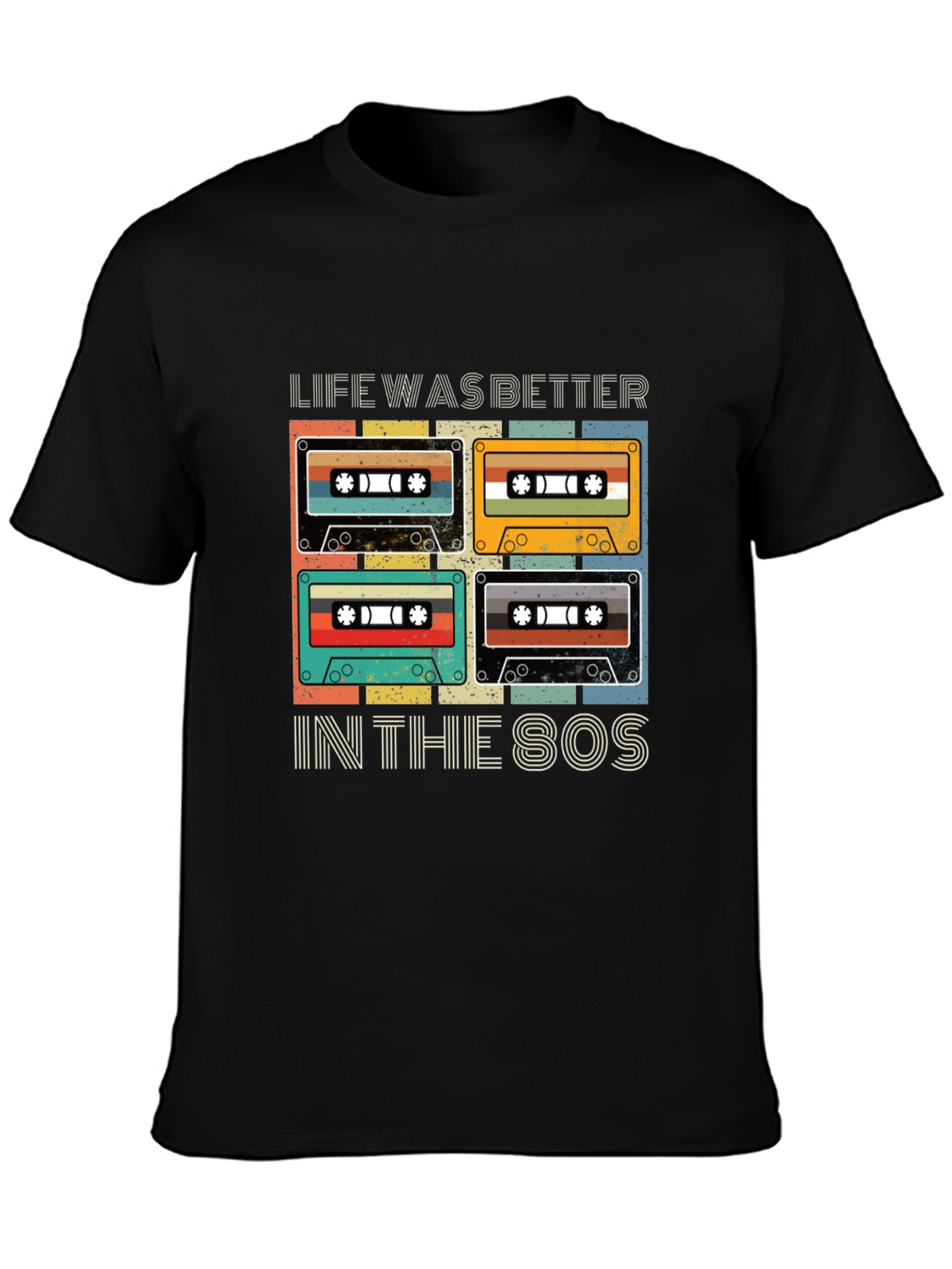 Retro 80s Cassette Tape Graphic T-Shirt