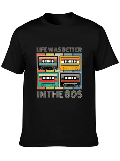 Retro 80s Cassette Tape Graphic T-Shirt