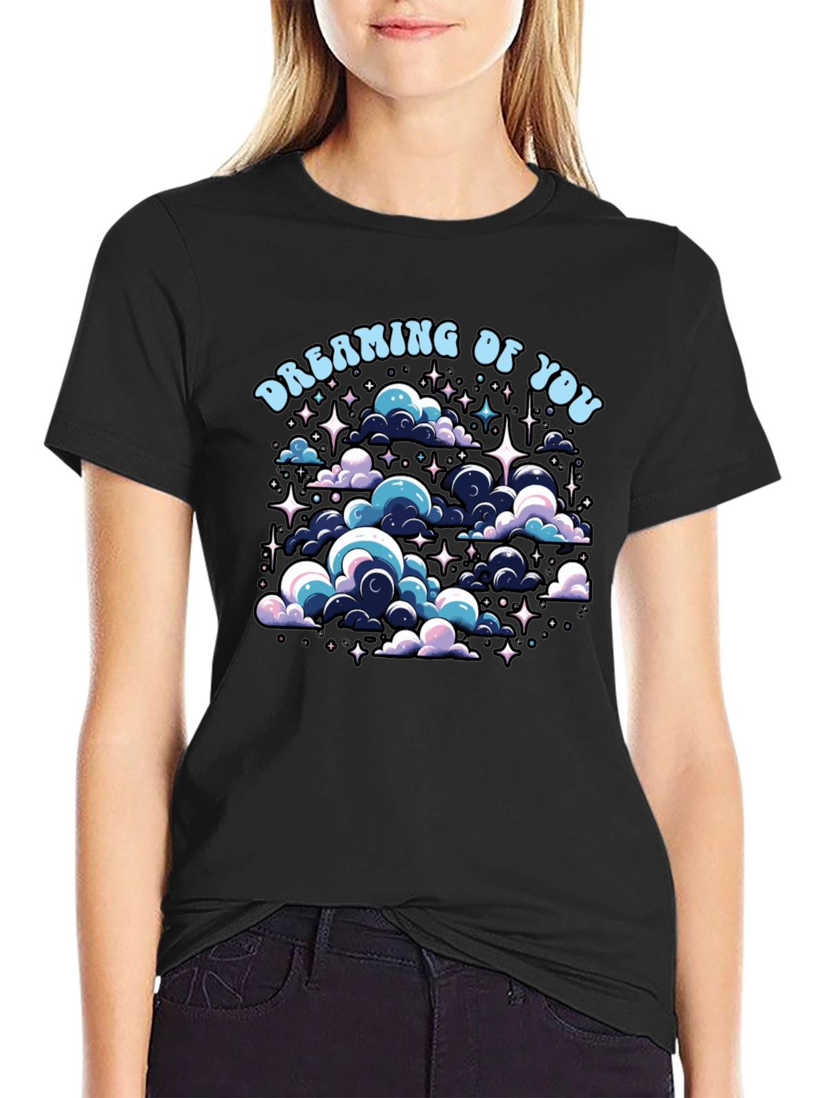 Dreaming Of You Graphic Black T-Shirt