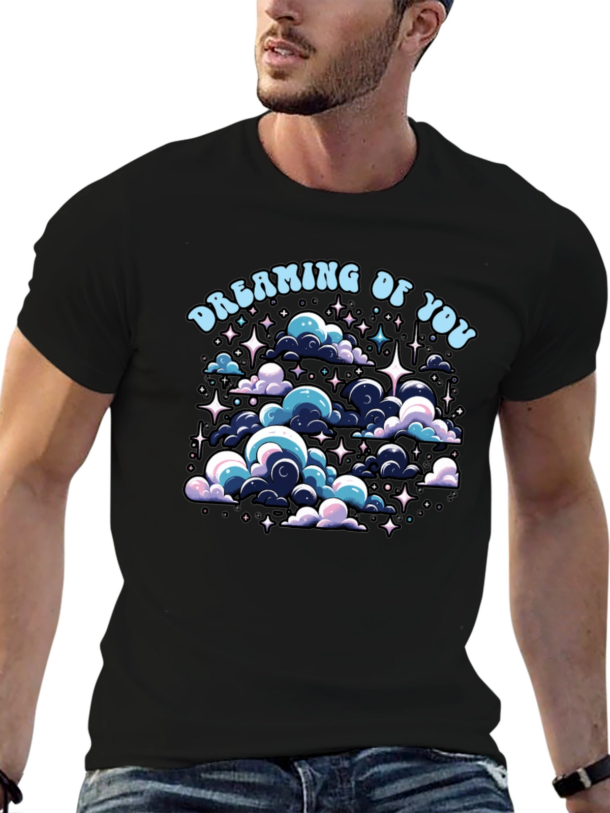 Dreaming Of You Graphic Black T-Shirt