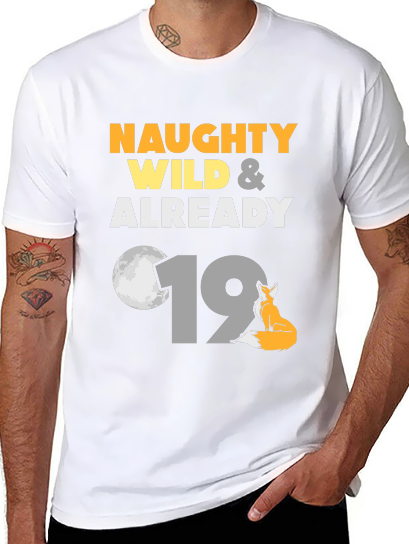 Naughty Wild 19th Birthday Graphic Tee