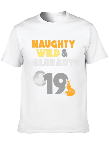 Naughty Wild 19th Birthday Graphic Tee