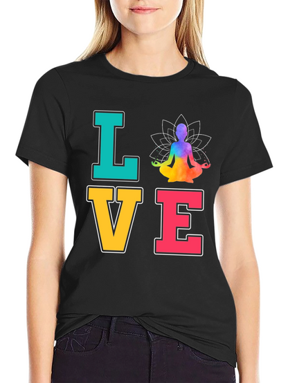Yoga Love T-Shirt Meditate Zen Chakra Peace