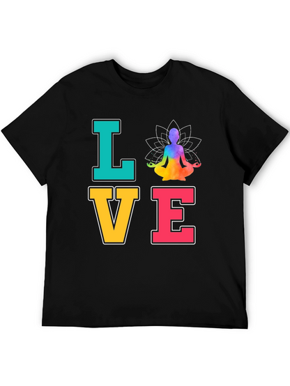 Yoga Love T-Shirt Meditate Zen Chakra Peace