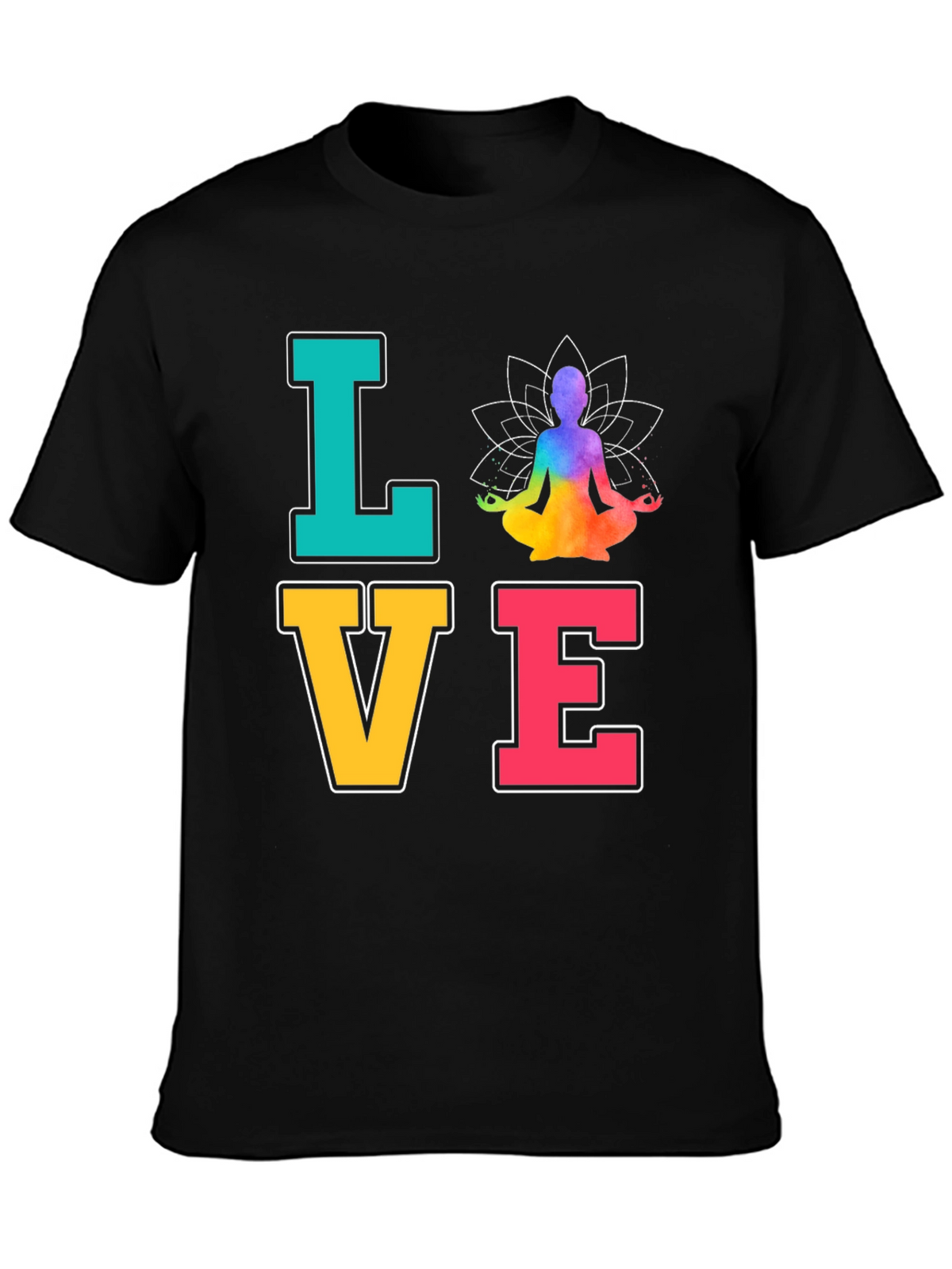 Yoga Love T-Shirt Meditate Zen Chakra Peace