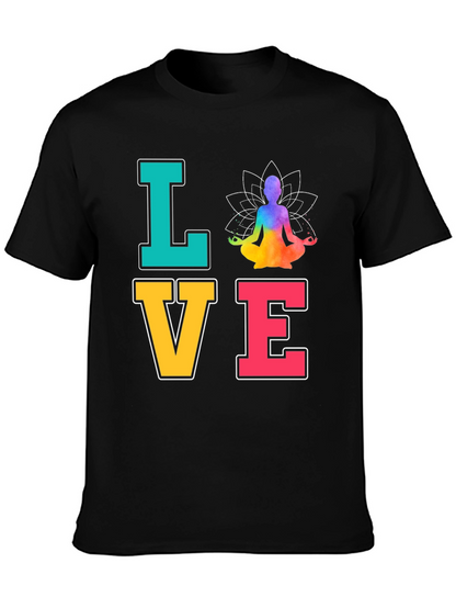 Yoga Love T-Shirt Meditate Zen Chakra Peace