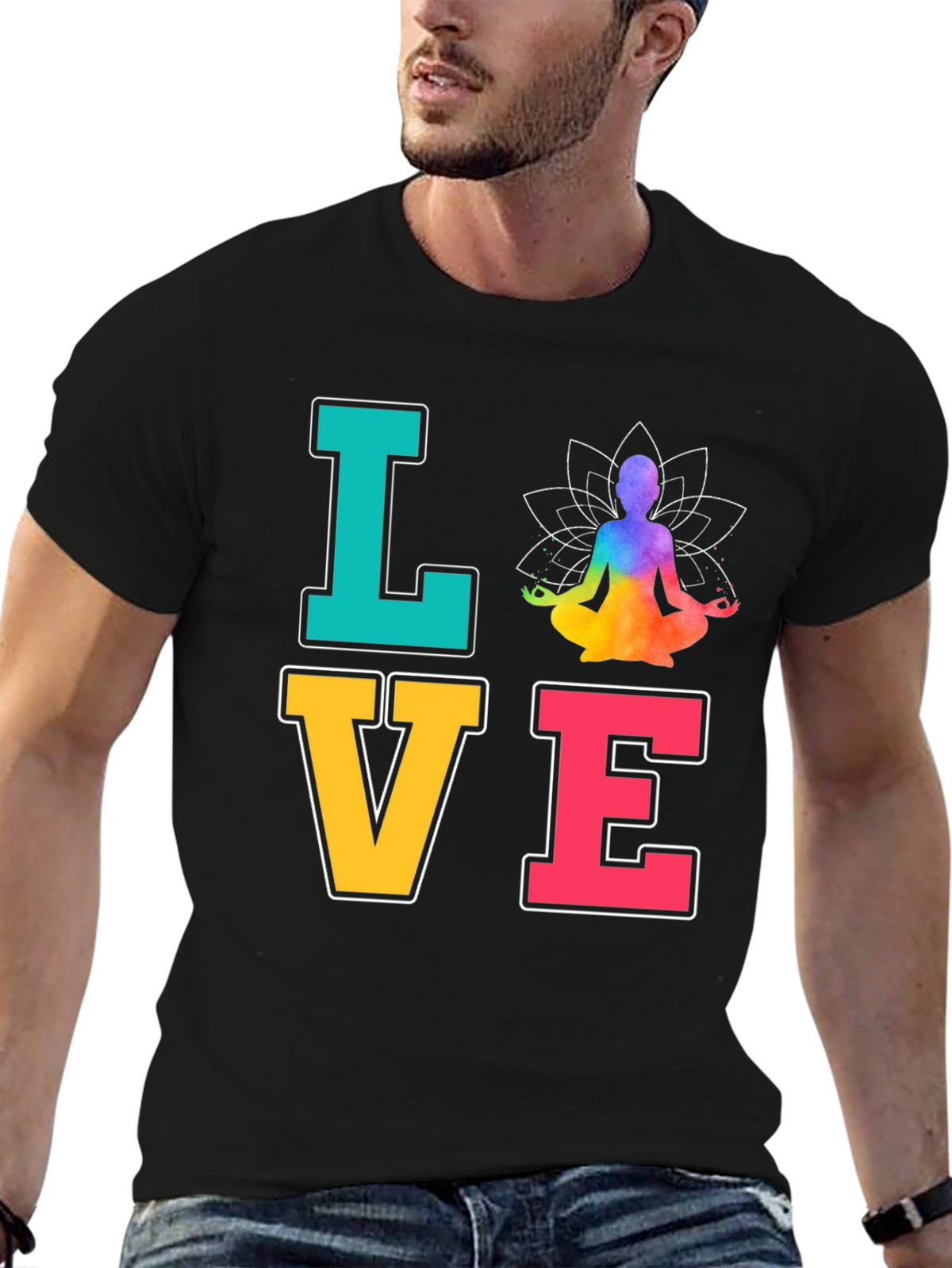 Yoga Love T-Shirt Meditate Zen Chakra Peace