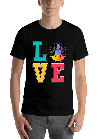 Yoga Love T-Shirt Meditate Zen Chakra Peace