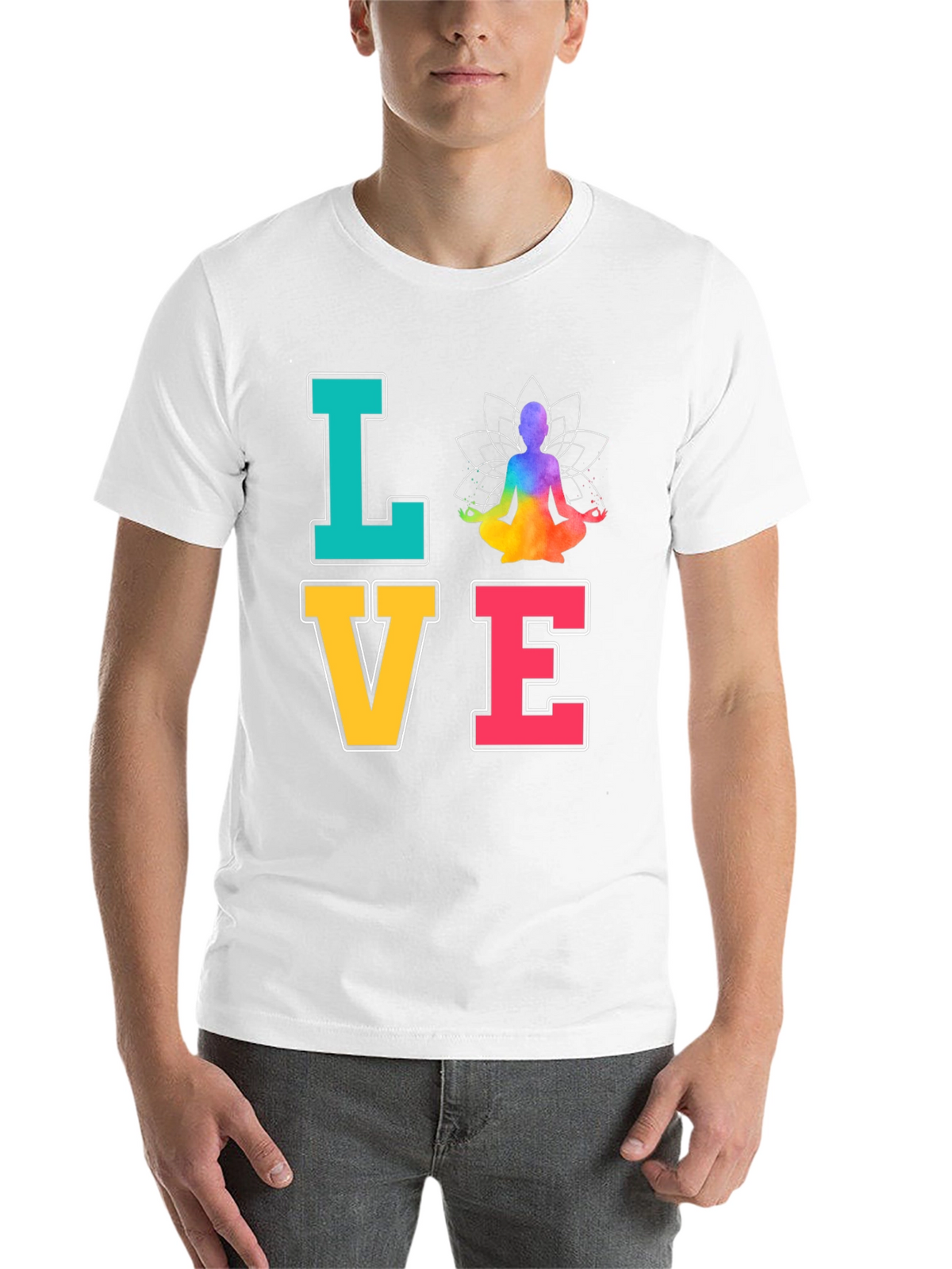 Yoga Love T-Shirt Meditate Zen Chakra Peace