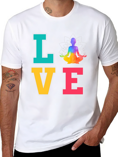 Yoga Love T-Shirt Meditate Zen Chakra Peace