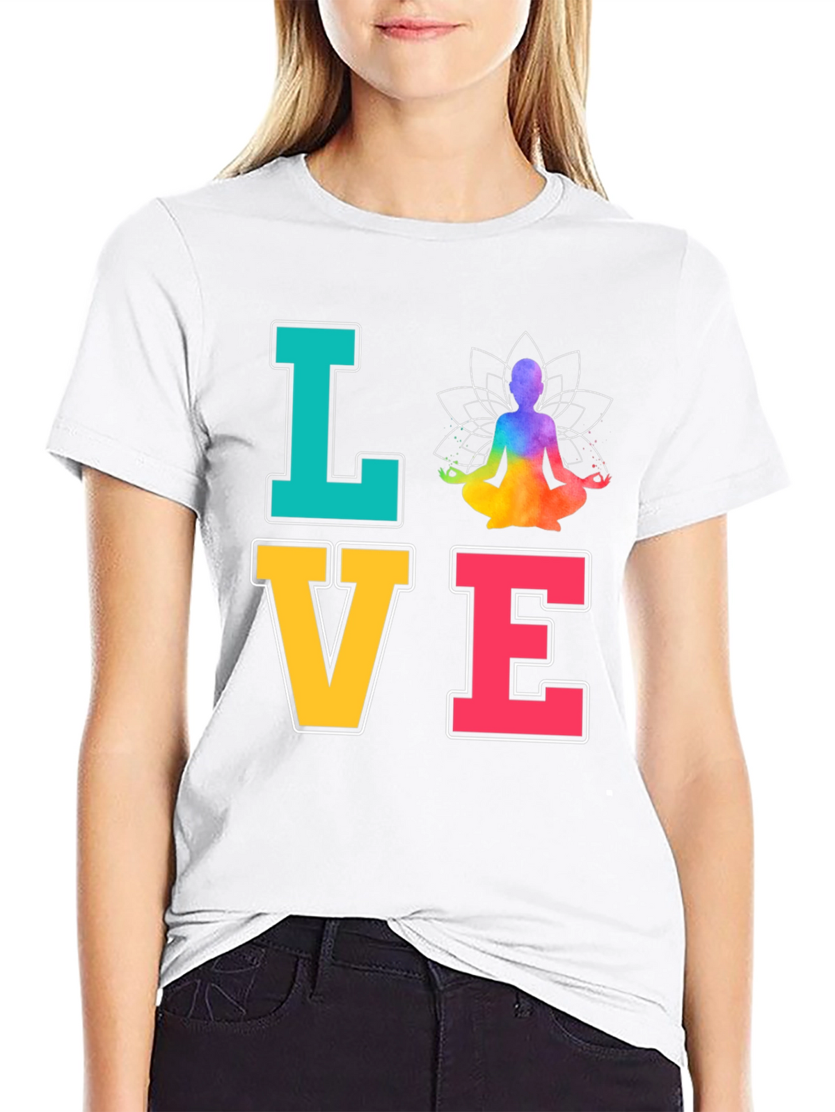 Yoga Love T-Shirt Meditate Zen Chakra Peace