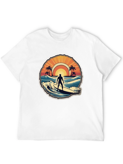 Surfing Vibes T-Shirt - Ocean Scene Design