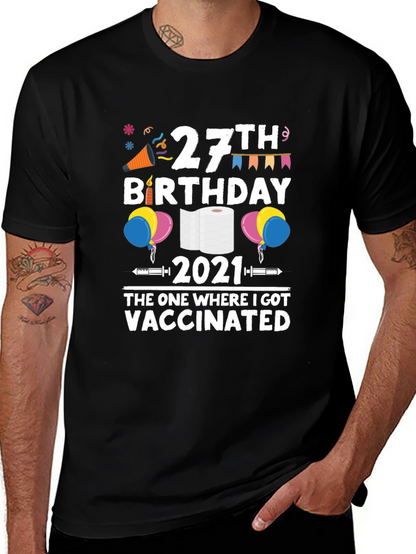 27th Birthday 2021 Vaccinated T-Shirt