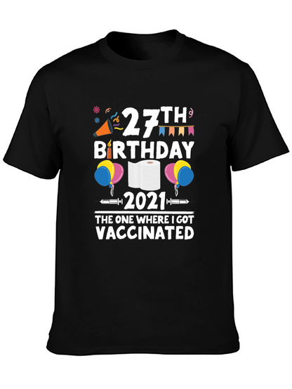 27th Birthday 2021 Vaccinated T-Shirt
