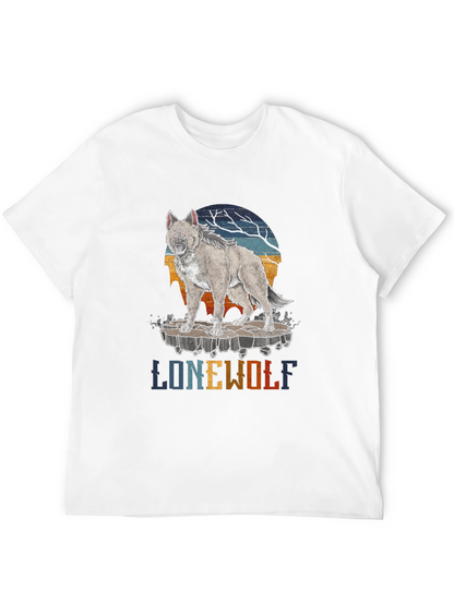Lone Wolf Graphic T-Shirt - Mens Black Tee
