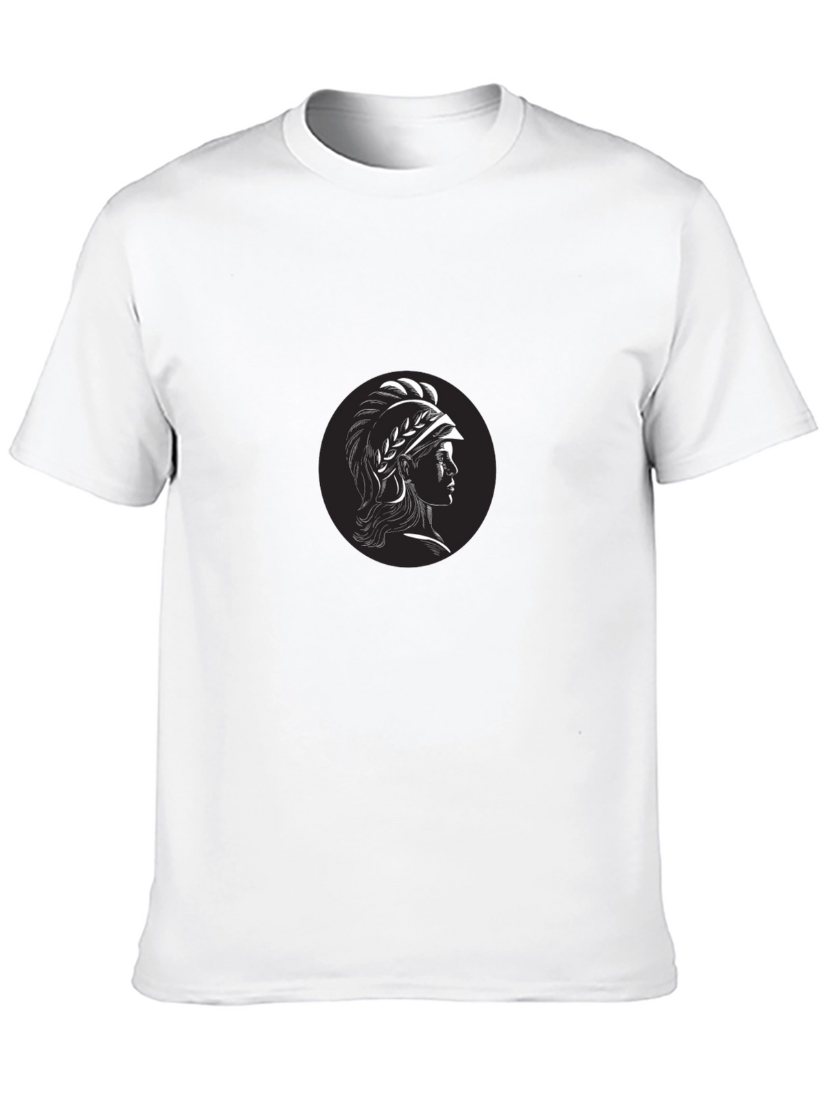 Spartan Warrior Graphic T-Shirt - Black