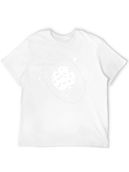 Atomic Orbit Black T-Shirt - Science Design