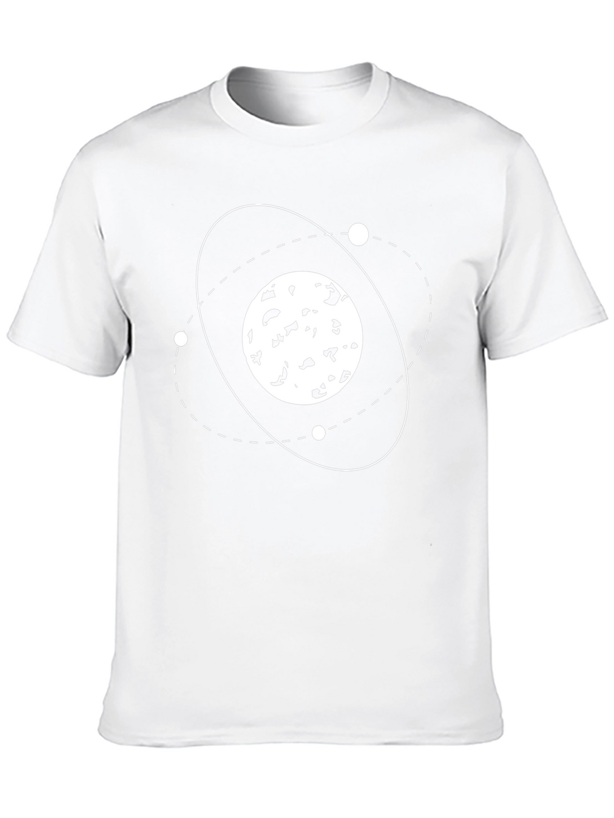 Atomic Orbit Black T-Shirt - Science Design