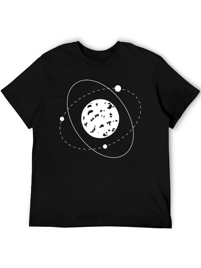 Atomic Orbit Black T-Shirt - Science Design