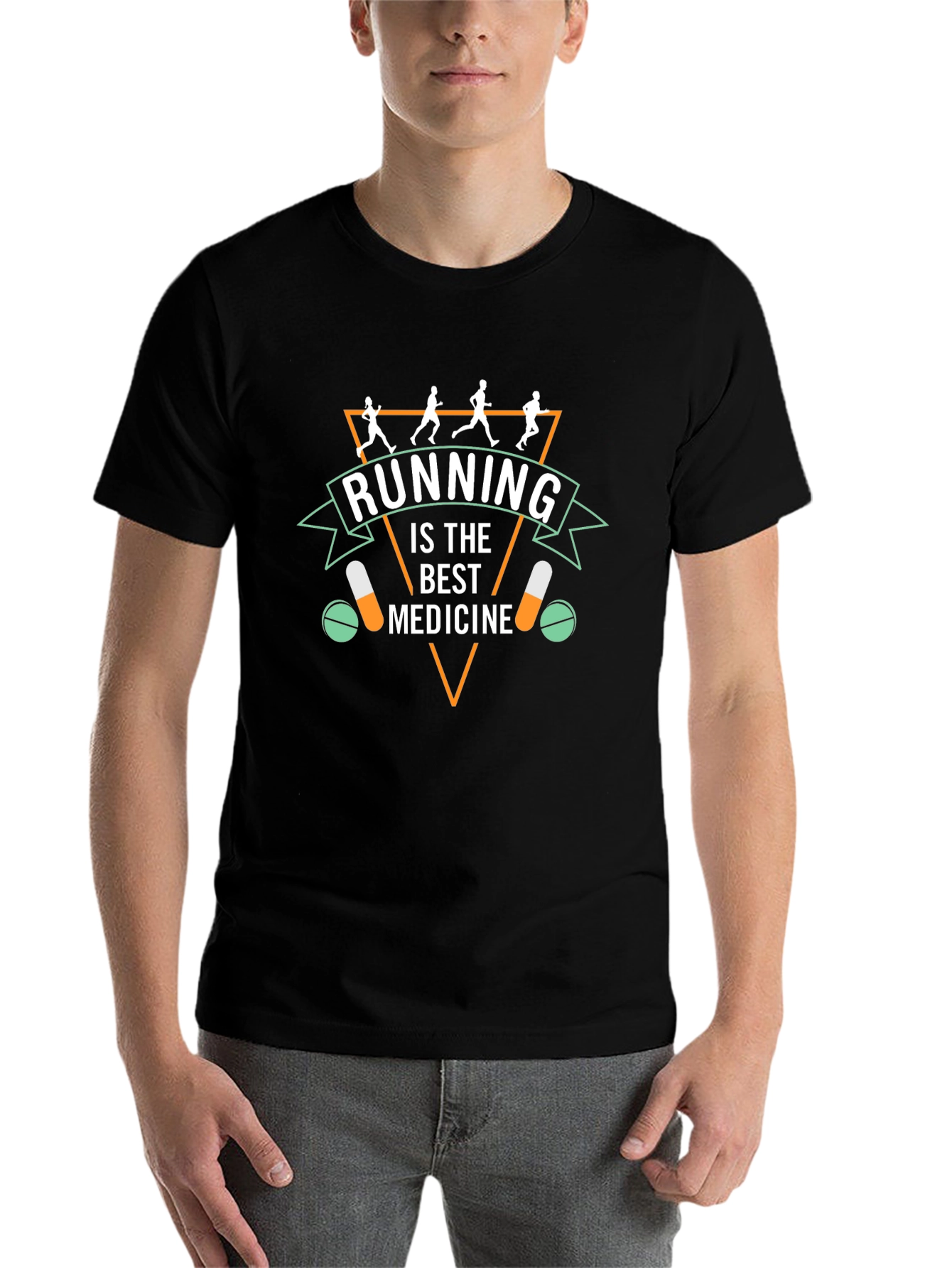 Running is the Best Medicine Graphic Tee
