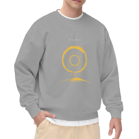 Minimalist Dune Arrakis Sun Desert Graphic Crewneck Sweatshirt