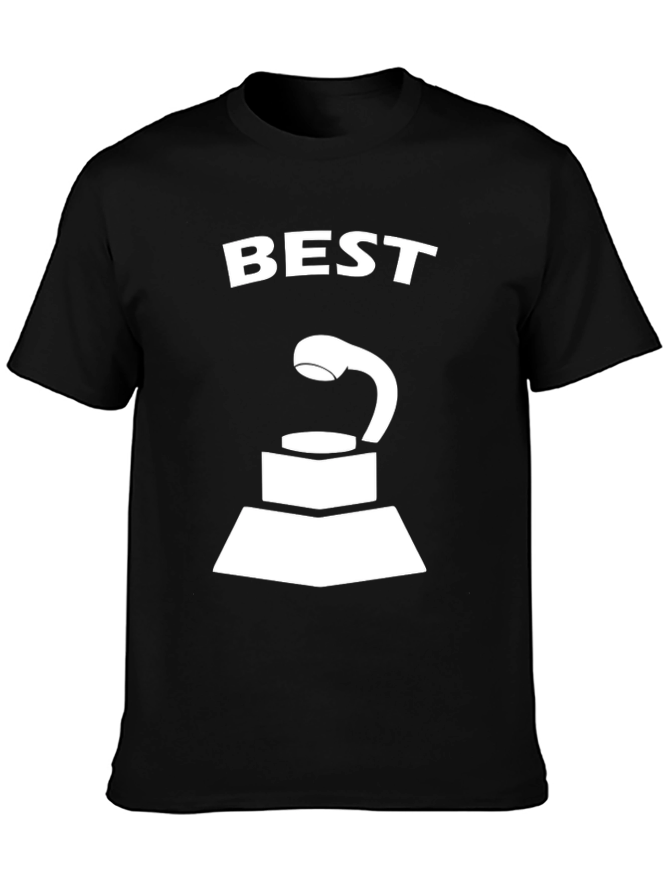 Best Award Trophy Graphic Black T-Shirt