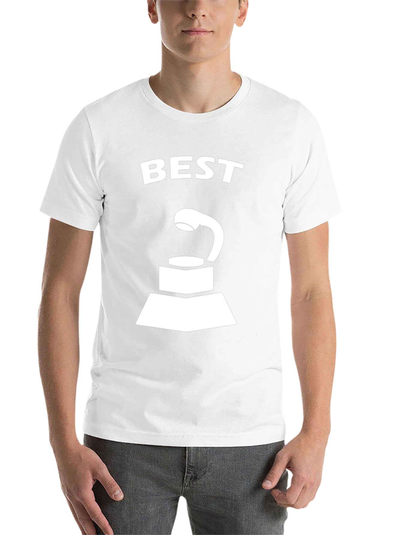 Best Award Trophy Graphic Black T-Shirt