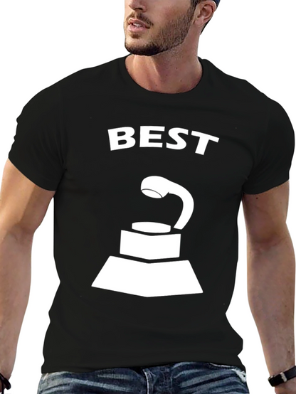Best Award Trophy Graphic Black T-Shirt