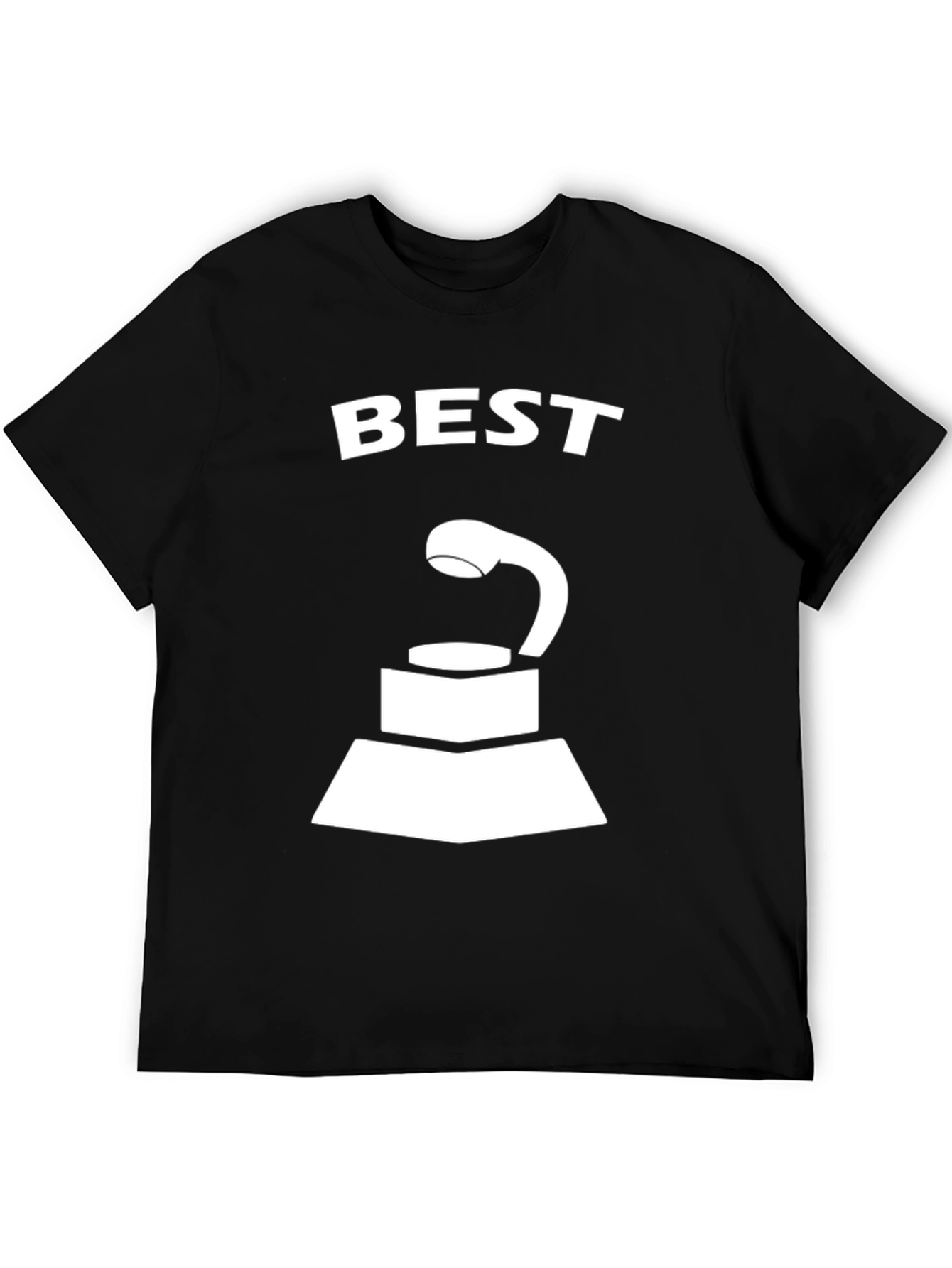 Best Award Trophy Graphic Black T-Shirt