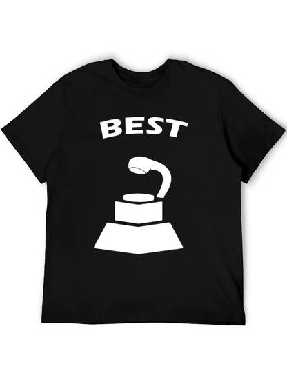 Best Award Trophy Graphic Black T-Shirt