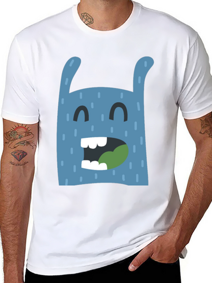 Funny Monster Graphic Black T-Shirt