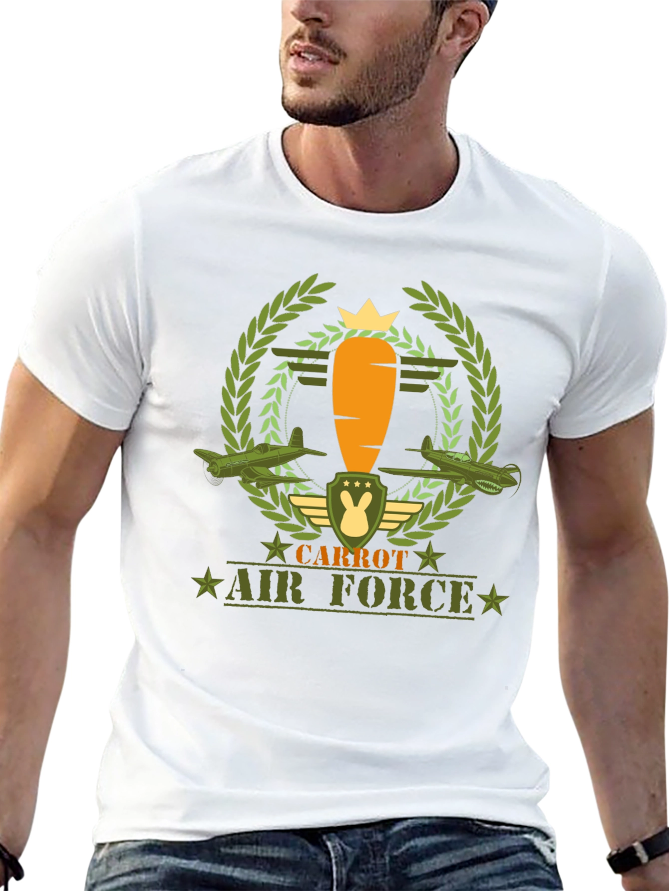 Carrot Air Force Graphic Tee