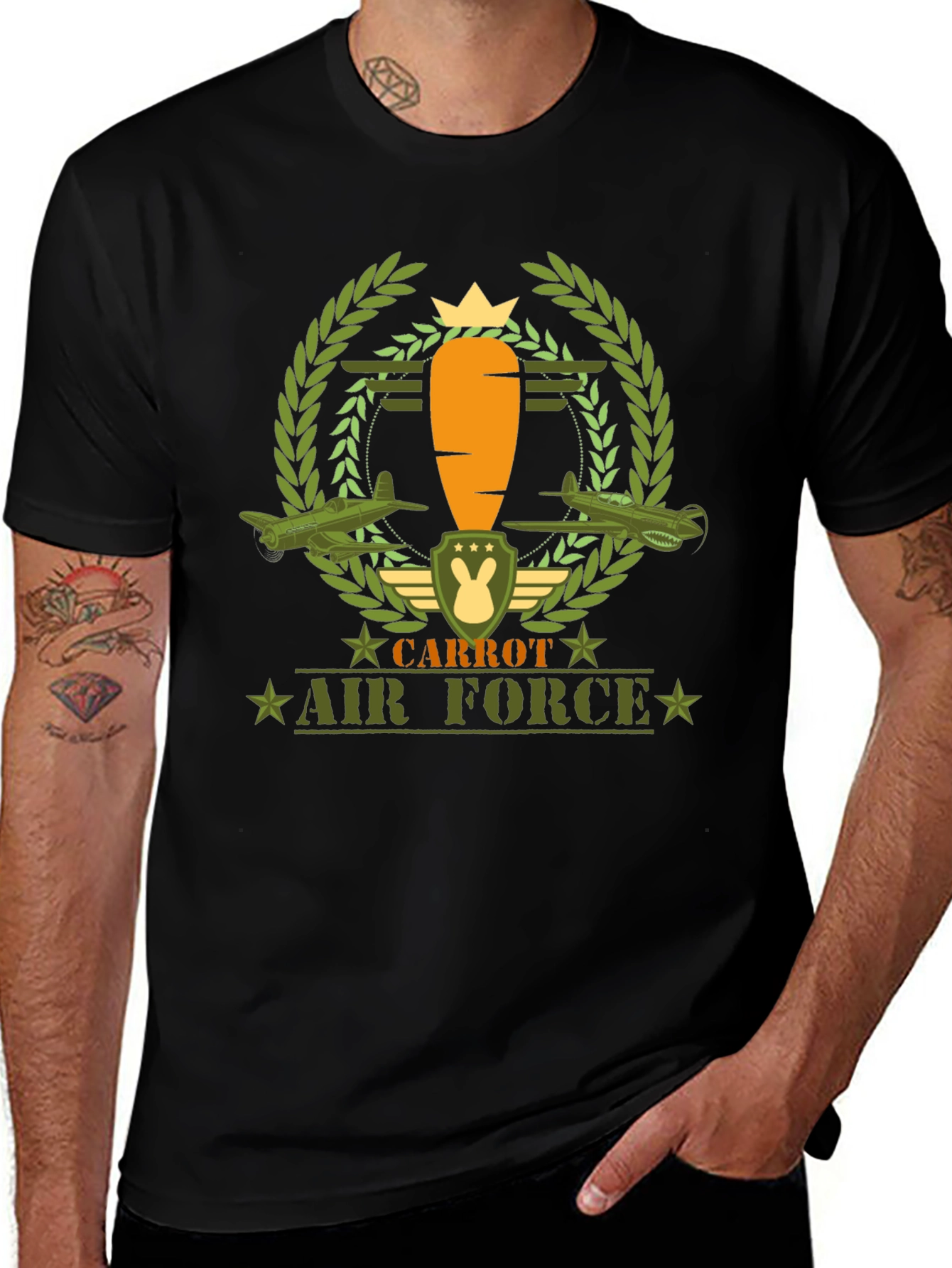 Carrot Air Force Graphic Tee