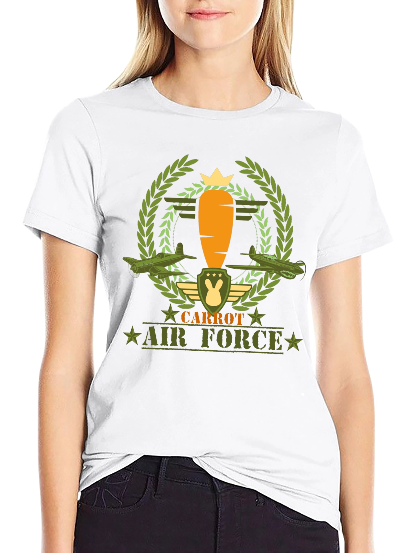 Carrot Air Force Graphic Tee