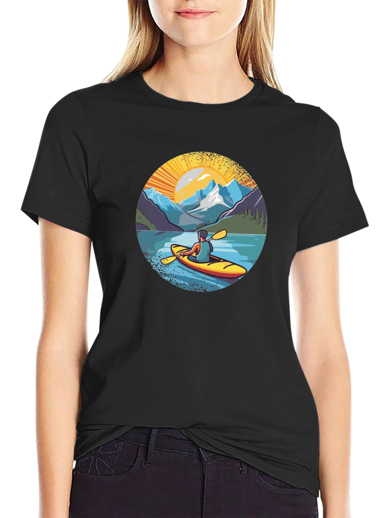 Kayak Adventure Graphic T-Shirt