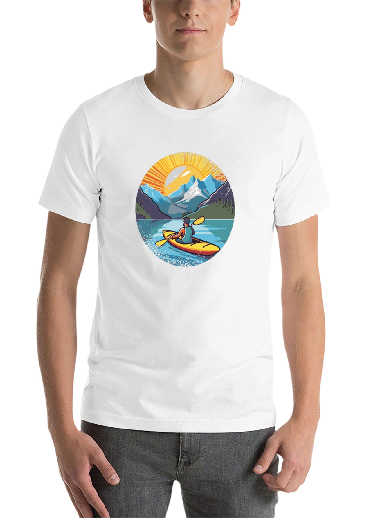 Kayak Adventure Graphic T-Shirt