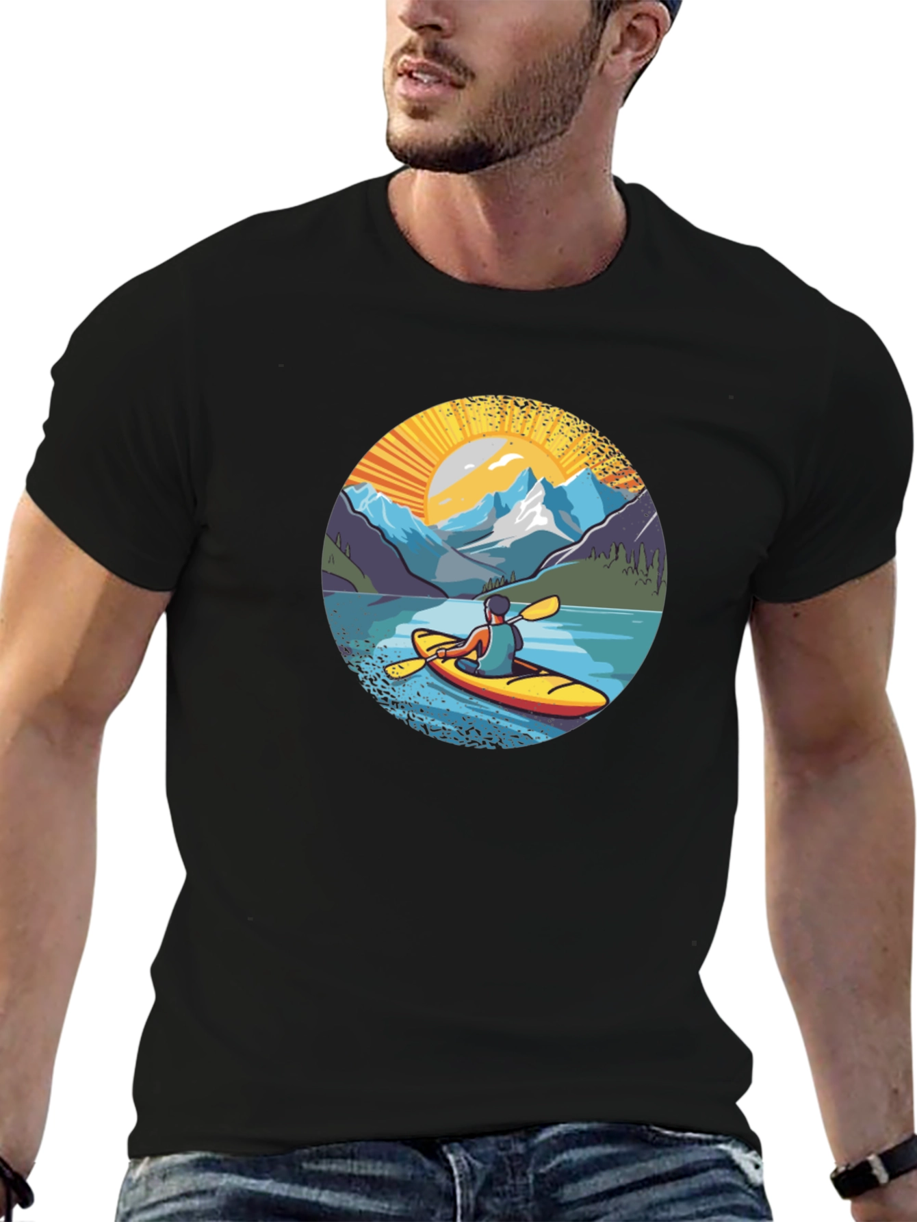 Kayak Adventure Graphic T-Shirt