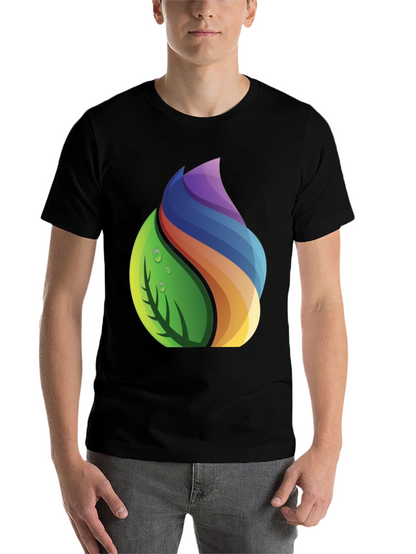 Nature Spectrum Graphic Tee - Soft Black Cotton