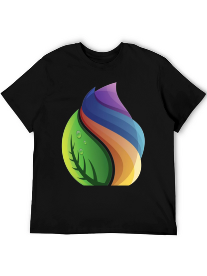 Nature Spectrum Graphic Tee - Soft Black Cotton